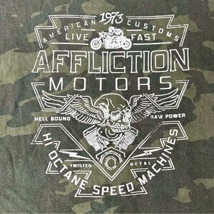 Affliction Women’s Graphic Camo Hoodie, Size: Medium & Large, NWT